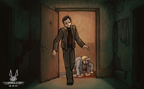 Vampire: the Masquerade illustration commission 2.2026.